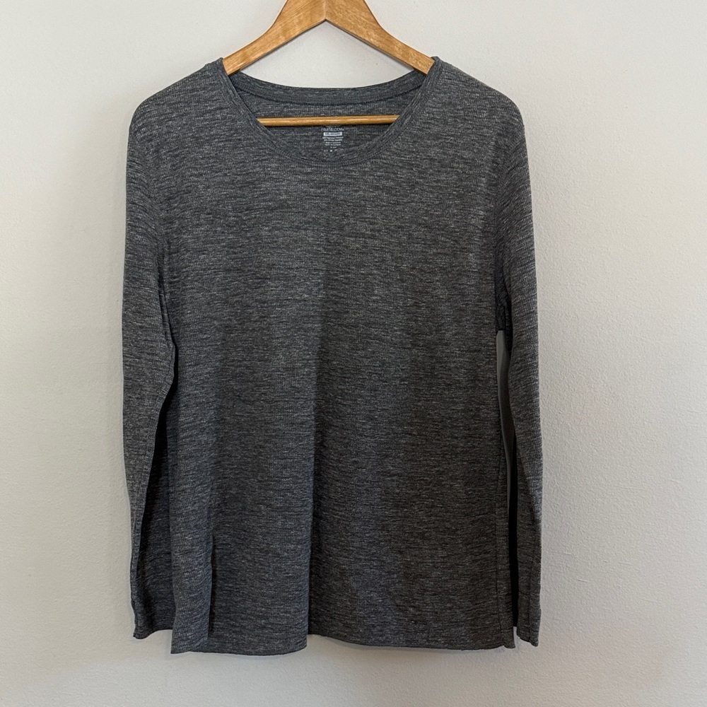 Fruit of the Loom Charcoal Heather Long Sleeve Shirt